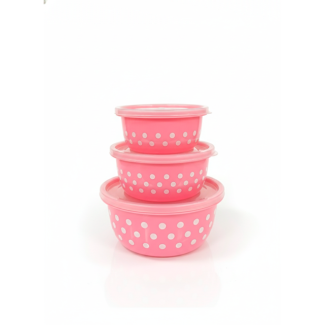 SET 3 DEPOSITOS PLAS C/T DECO PUNTOS KM-5140A | Página Web